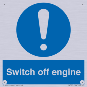 Switch off engine